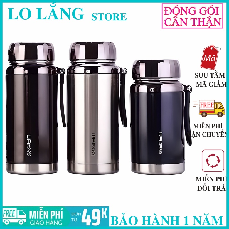 Bình giữ nhiệt inox 304 giữ nhiệt hơn12h Thép Không Gỉ 1500ml ,1200ml , 1000ml 600-780ml có lưới Lọc Trà