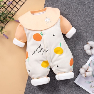 Baby onesies, pure cotton spring and autumn newborn baby warm clothes, quilted autumn and winter clothes newborn clothes romper romper