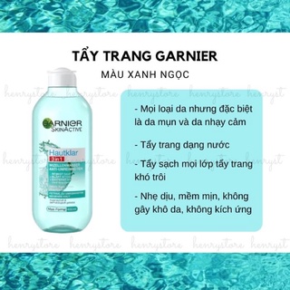 TẨY TRANG GARNIER MICELLAR WATER 400ML