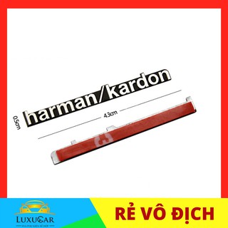 Logo dán loa Harman/Kardon chất liệu hợp kim cao cấp phù hợp dán loa mọi loại xe hơi