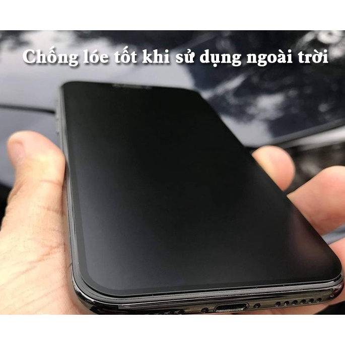 Cường Lực Chống vân tay iphone Xs Max 11 pro max 7 plus 8 plus X Xr 12 Pro Max 13 Pro Max - Nhám Ag Full màn hình