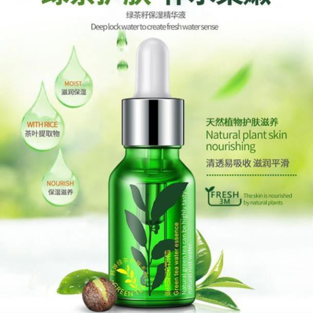 Serum dưỡng da mụn trà xanh Rorec 15ml