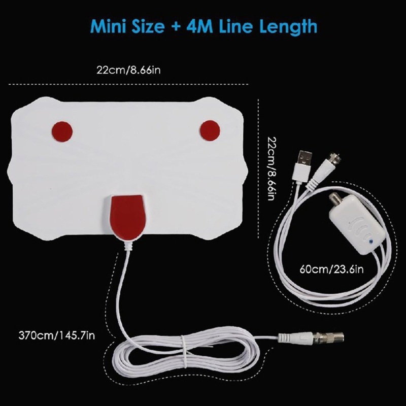 Ăng Ten TV Kỹ Thuật Số HDTV Phạm Vi 5000 Dặm 4K