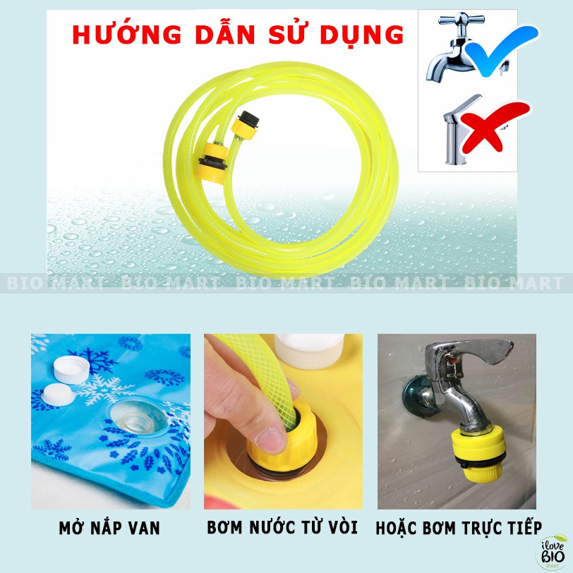 Nệm Nước Mát Mùa Hè Cao Cấp Vải Thoáng Khí Chống Nước Tiện Dụng Kích thước 180x75cm Và 45*45cm