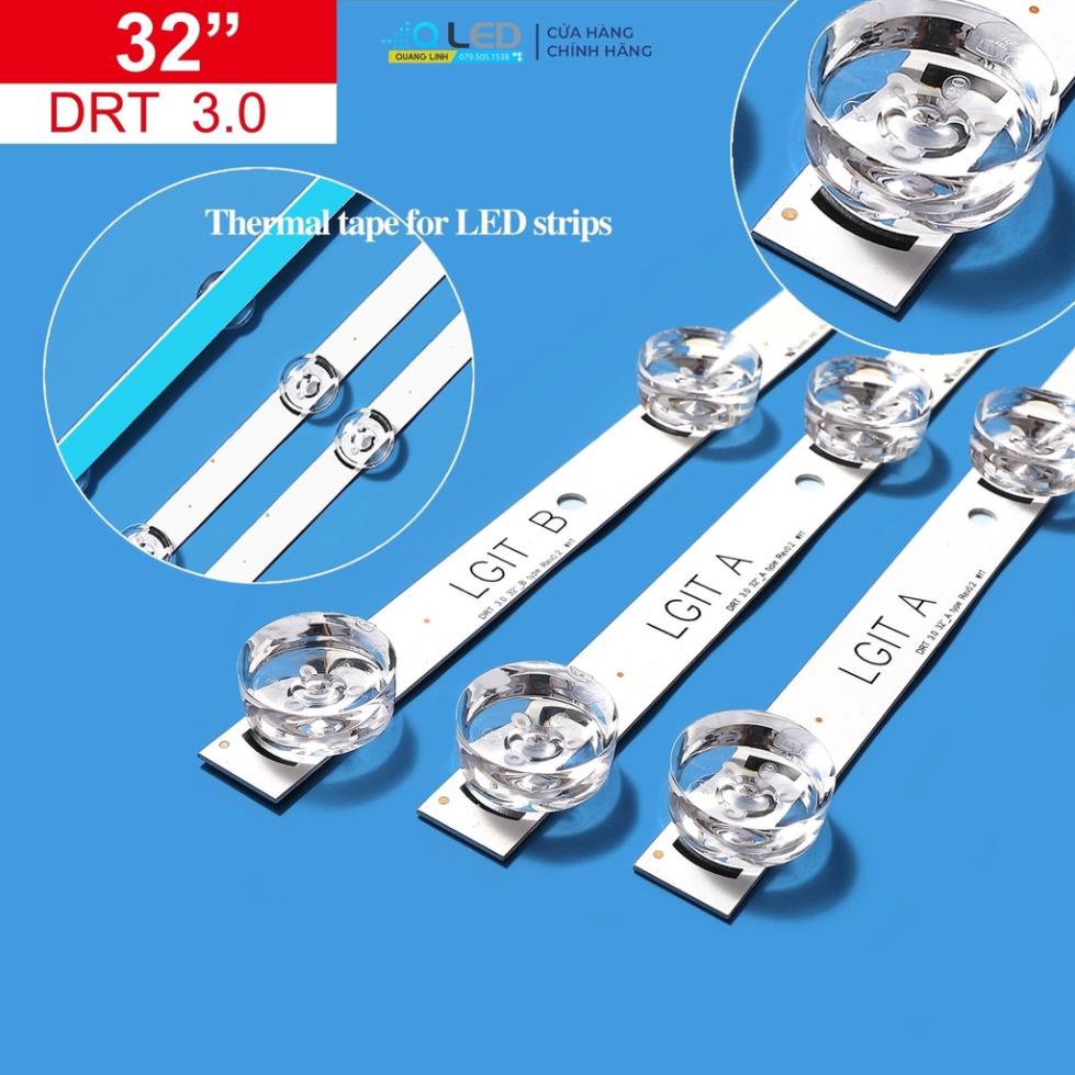 THANH LED TIVI  LG 32LB550 32LB551 32LB560 32LB561 32LB582 32LF580 32LF550 32LF581D 32LF582D Innotek DRT 3.0 32A