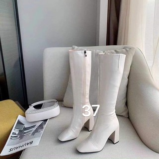 Bốt đùi trắng sz 37
