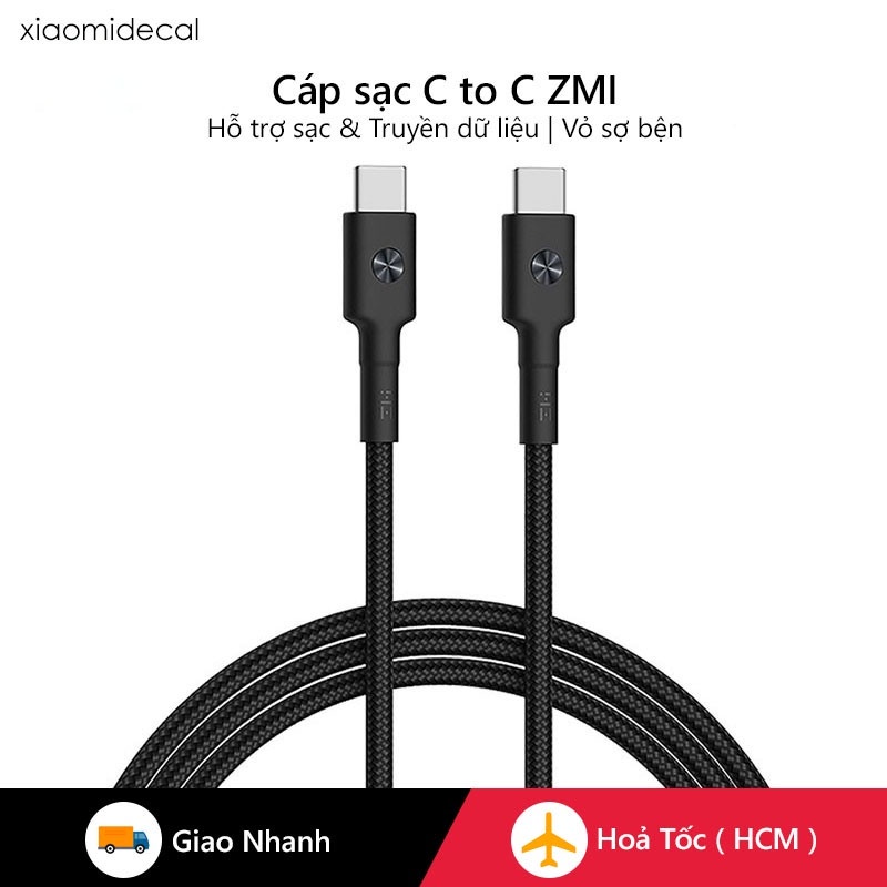 Cáp sạc USB-C to USB-C ( 1m ) ZMI, Bọc sợi Kevlar siêu bền, Model AL303