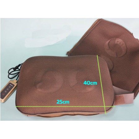 (Hàng Đức) Gối massage có đèn hồng ngoại, có điều khiển MG147