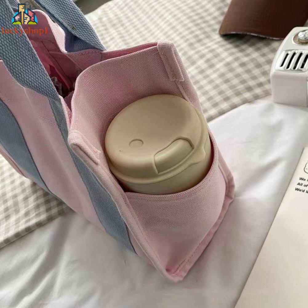 Túi Vải Canvas Đựng Cơm Trưa In Hình Starbucks Độc Đáo Chất Lượng Cao