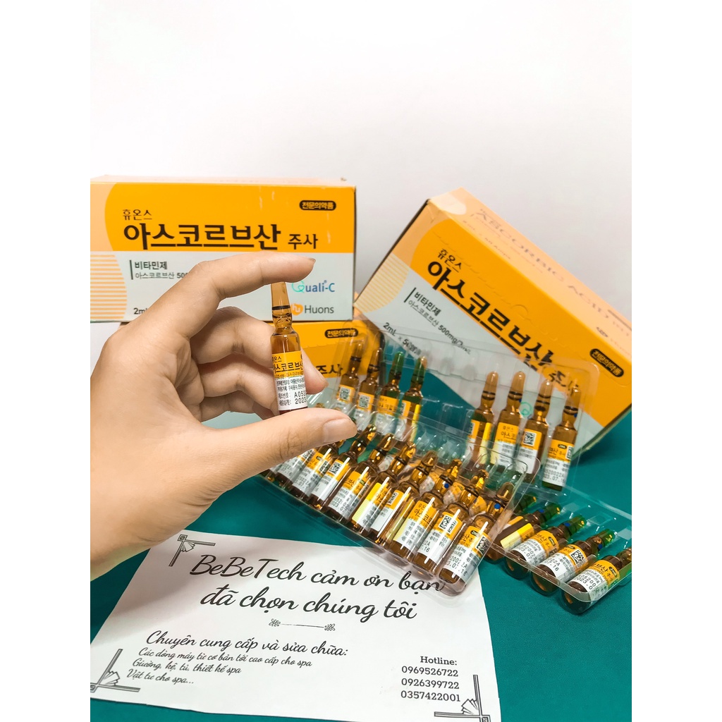 Tính Chất Vitamin C Hàn Quốc Chính Vita C Hàn Hãng Dùng Cấy Tảo Cấy Phấn Cấy Hồng Sâm Chăm Sóc Da Đều Màu Da Trắng Sáng