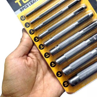 [ CHÍNH HÃNG ] Đục Lỗ Da Bộ 9 Cây ( 2.5mm - 10mm ) Tolsen 25093 [ Real | TSE ]