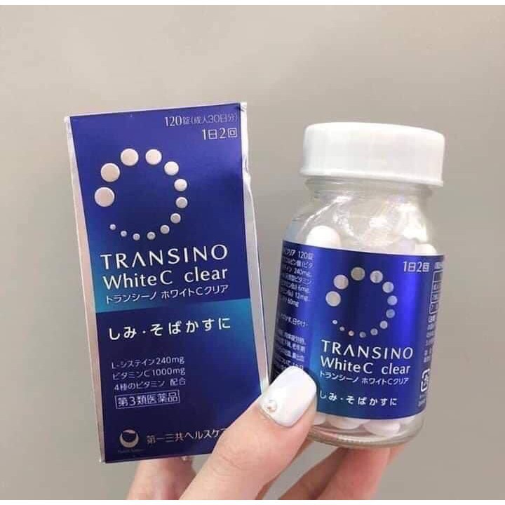 VIÊN UỐNG TRẮNG DA TRANSINO WHITE C 120 VIÊN