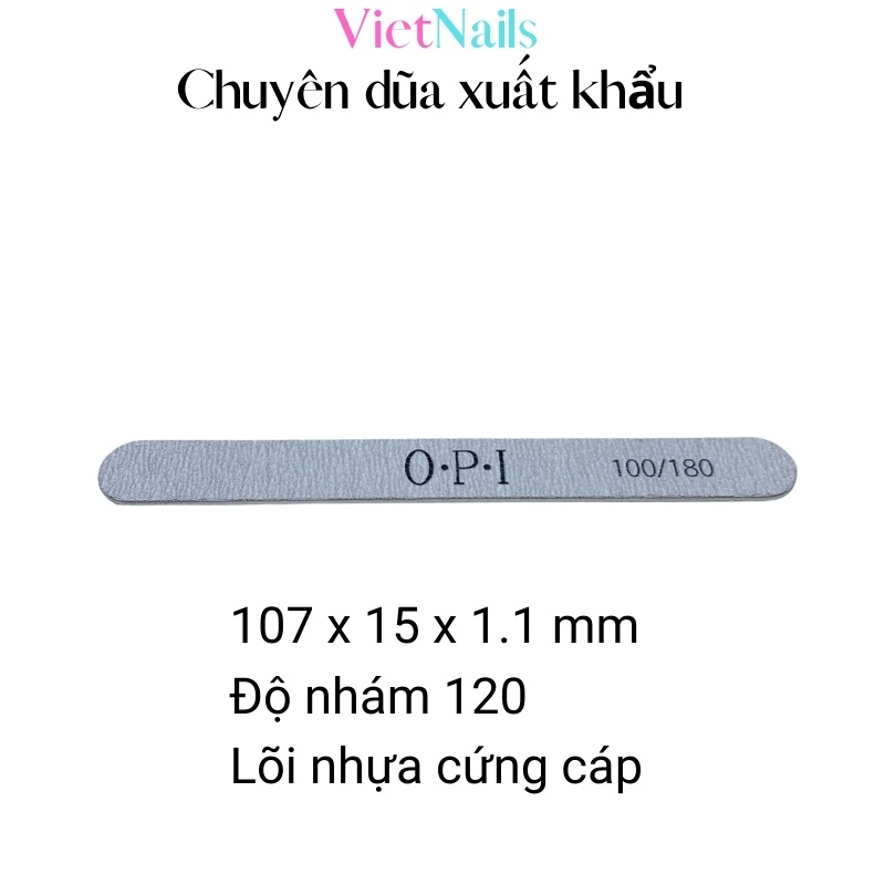 Dũa Móng Tay Nhám OPI, Dũa Móng Nail Chuyên Dụng Cho Thợ Làm Móng Độ Nhám 100/180