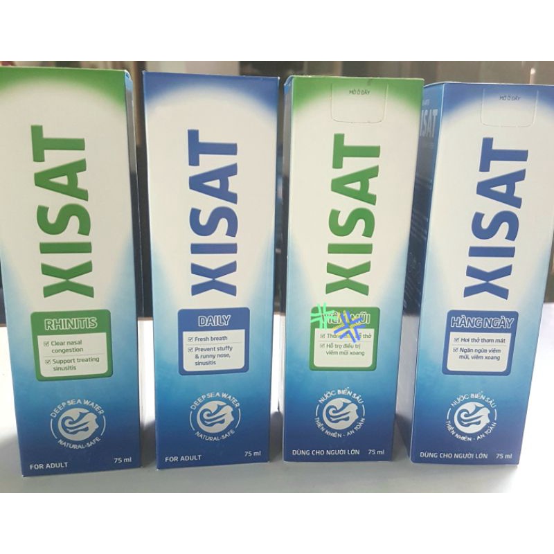 Nước biển sâu Xisat xịt sạch thông mũi người lớn (75ml) - Đông Anh Pharmart