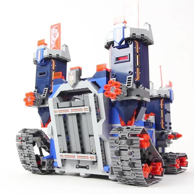 (có sẵn) bộ đồ chơi lắp ráp - QEEN 97006 Bộ Lắp Ráp Nexo Knights Lâu Đài Di Động 19048