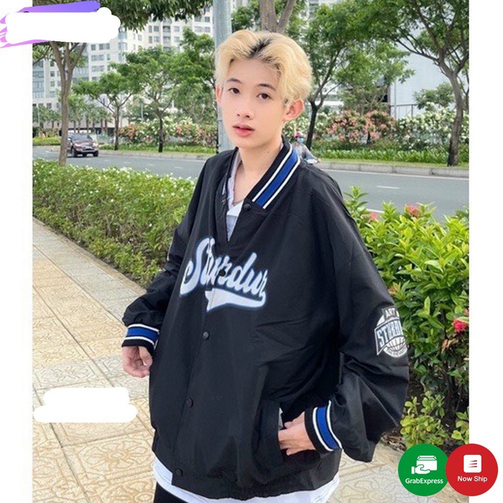 [Video] Áo Khoác Bomber Jacket STURDUR Form Rộng Unisex Ulzzang Nam Nữ