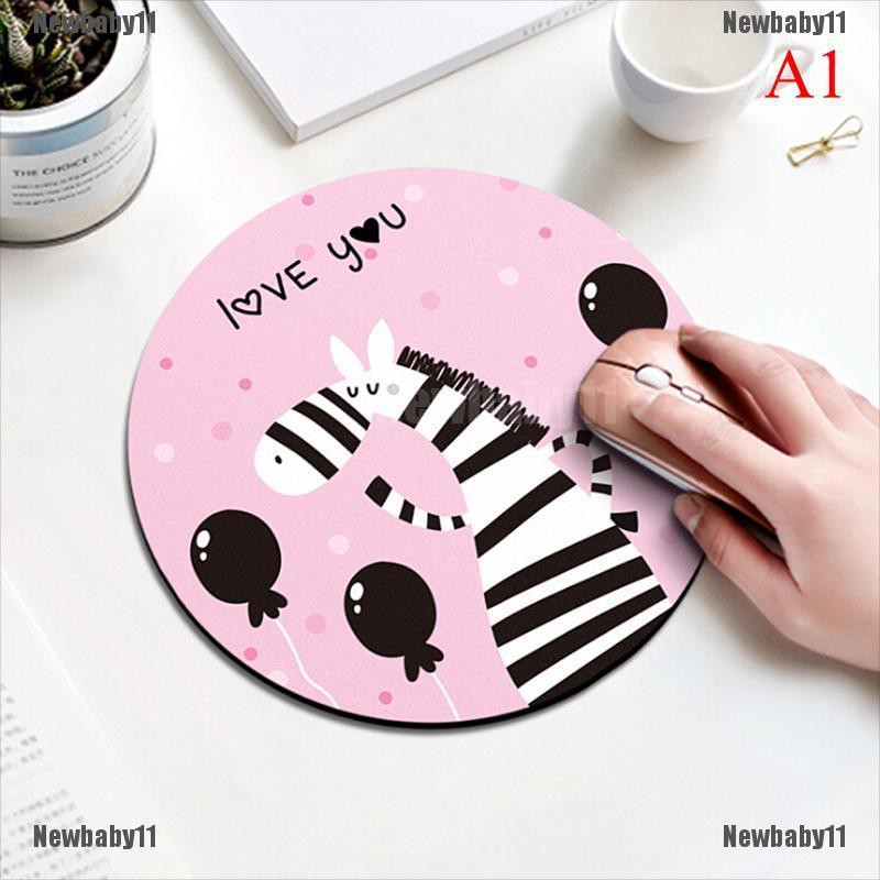 Miếng lót chuột máy tính bằng cao su hình tròn chống trượt đáng yêu