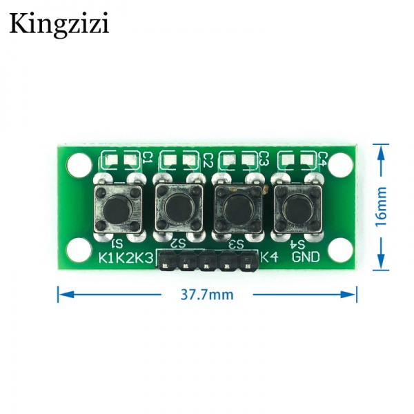 Mô Đun Bàn Phím 1x4 4 Phím Độc Lập Cho Arduino