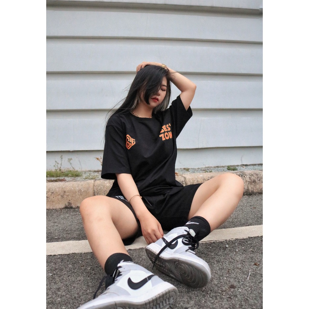 Áo Thun Tay Lỡ Form Rộng Zone SGES Unisex Streetwear Nam Nữ