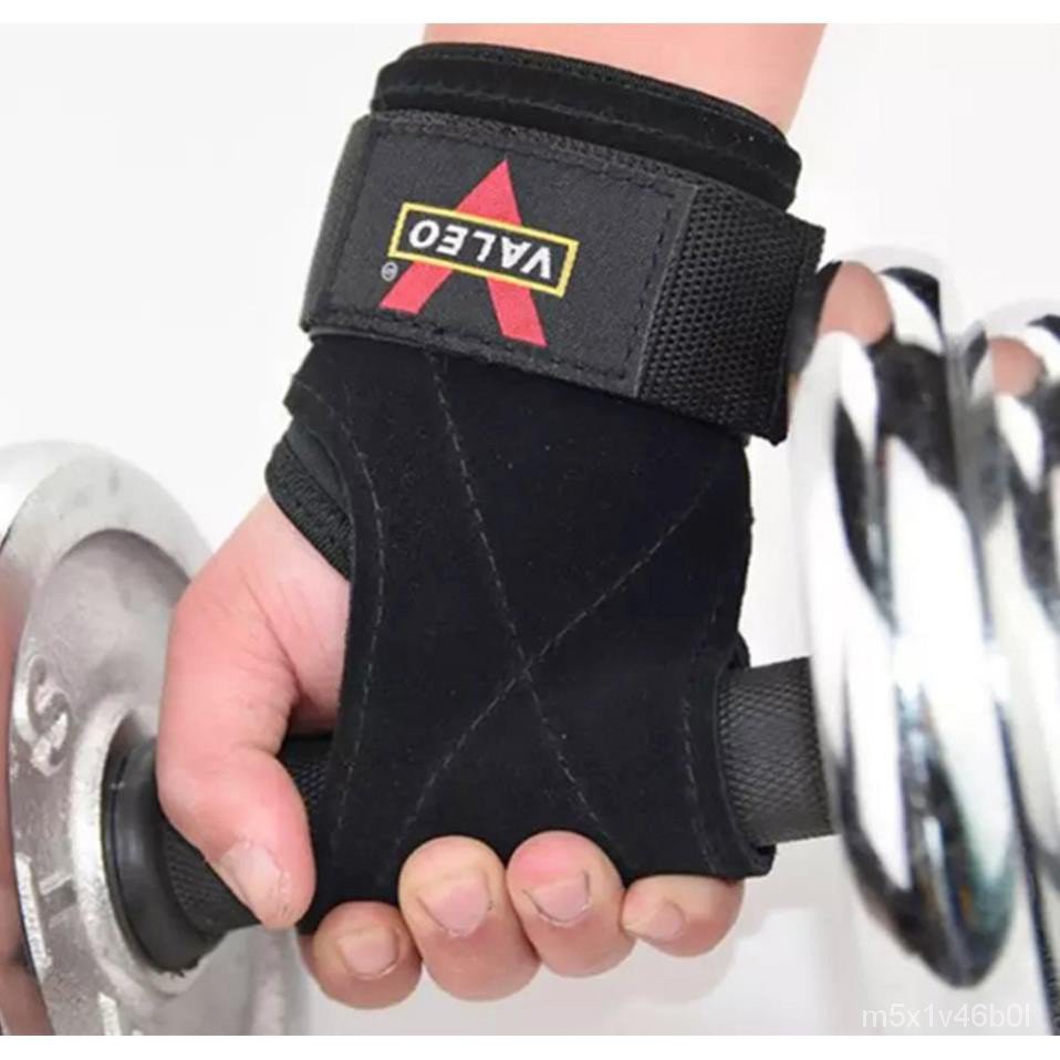 Găng Tay Tập Gym - dụng cụ thể dục thể thao- dây Kéo Lưng - Strap da bò chính hãng  cao cấp acYW