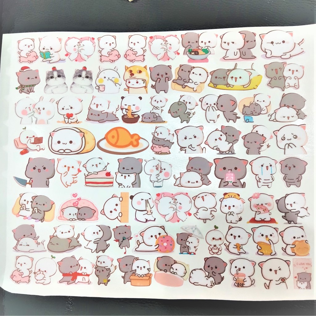 Bộ 50 Miếng Sticker Nhiều Mẫu Tự Chọn Đáng Yêu Phong Cách Hàn Quốc