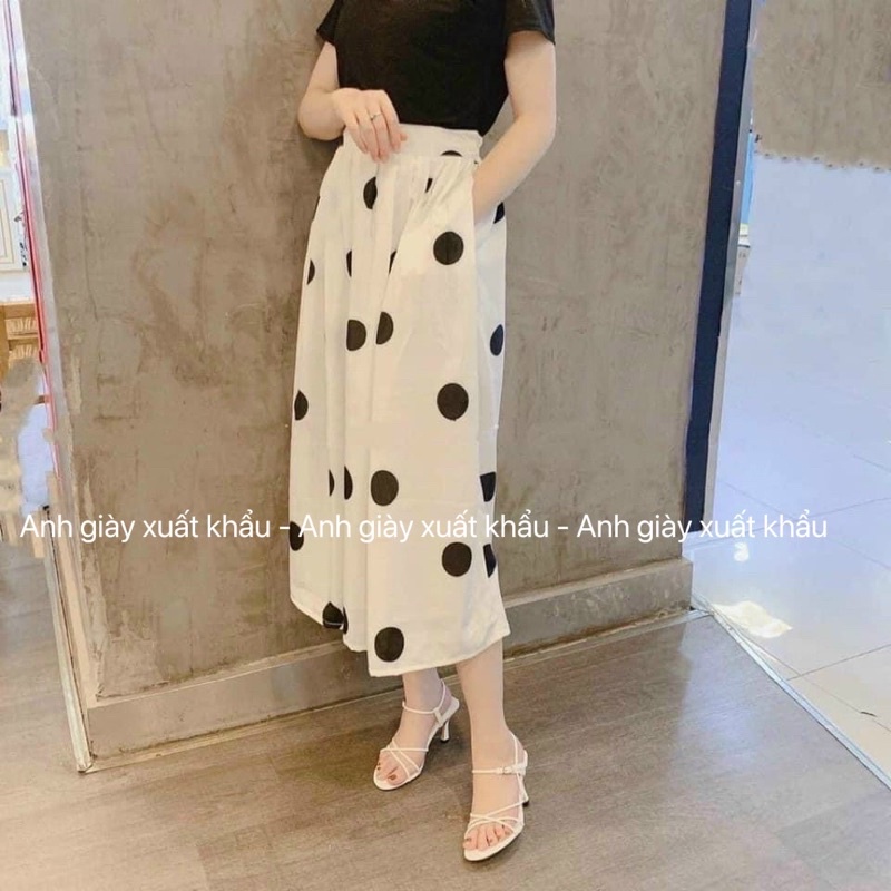 SD71 - Sandal dây mảnh da lì gót nhọn 7p cực chắc chắn