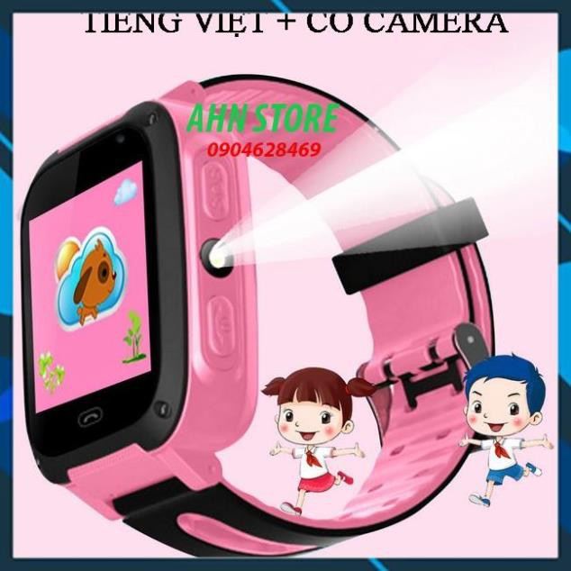 SIÊU SALE Đồng hồ định vị trẻ em Q20 có Tiếng Việt, Chụp ảnh camera HD, Có đèn pin, mẫu mới 2018