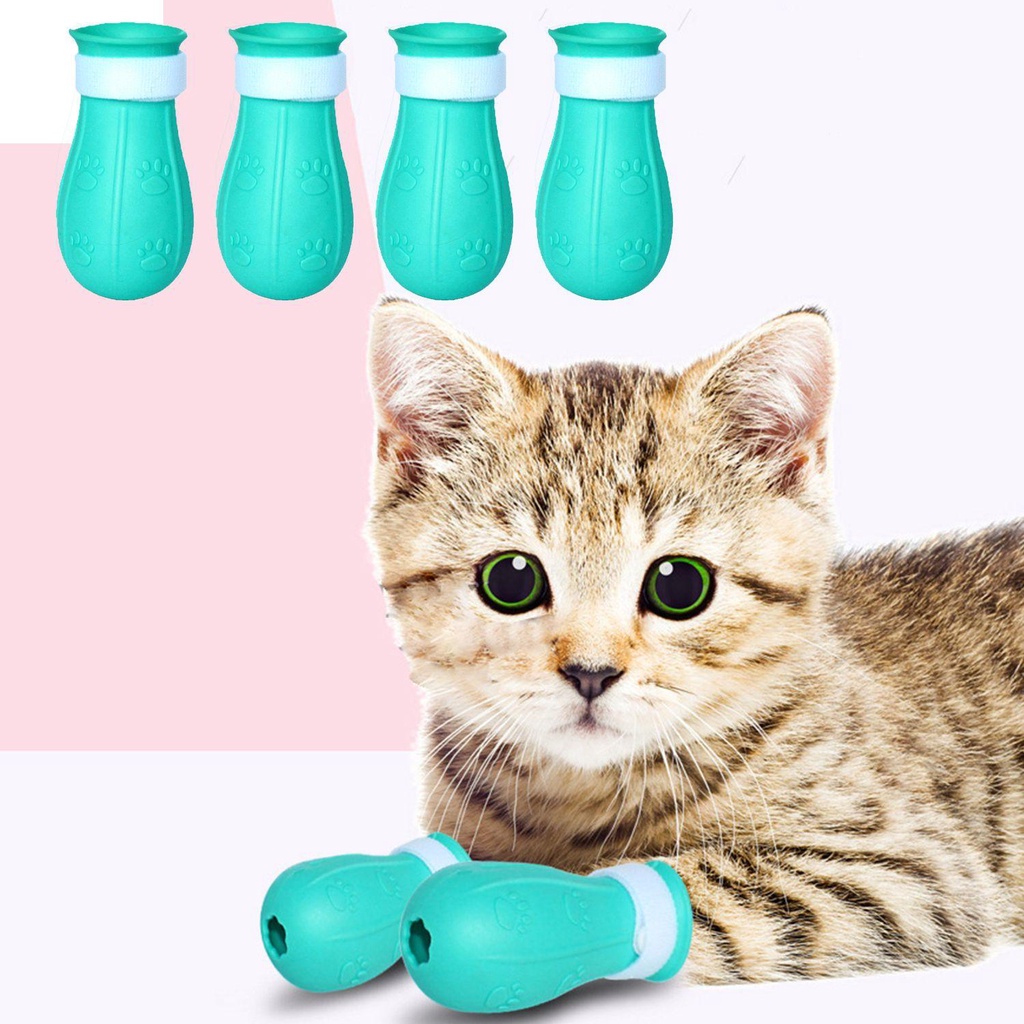 YVE Vỏ Bọc Giày Tắm Cho Mèo Dễ Điều Chỉnh