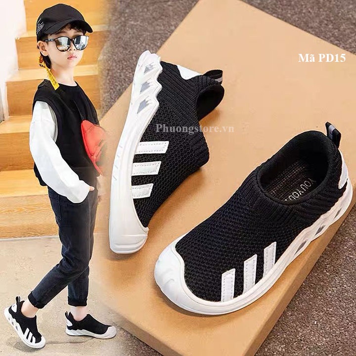 Giày lười cho bé trai bé gái từ 2- 12 tuổi dạng lưới phong cách Hàn PD15
