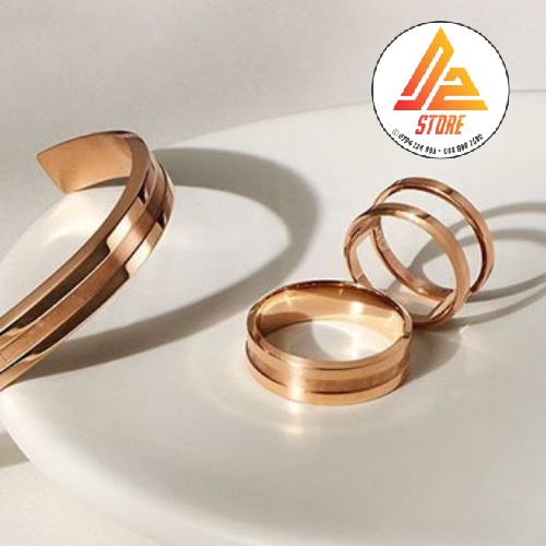 Nhẫn Titan v3 Elan khắc tên theo yêu cầu cặp đôi thời trang Titanium [Bảo Hành 5 năm]
