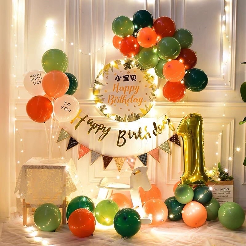 Set Bóng Kèm Backrop Thiết kế Tên Sinh Nhật Hàn Quốc Người lớn hoặc trẻ em điều thích hợp hết nhen cưng lắm luôn