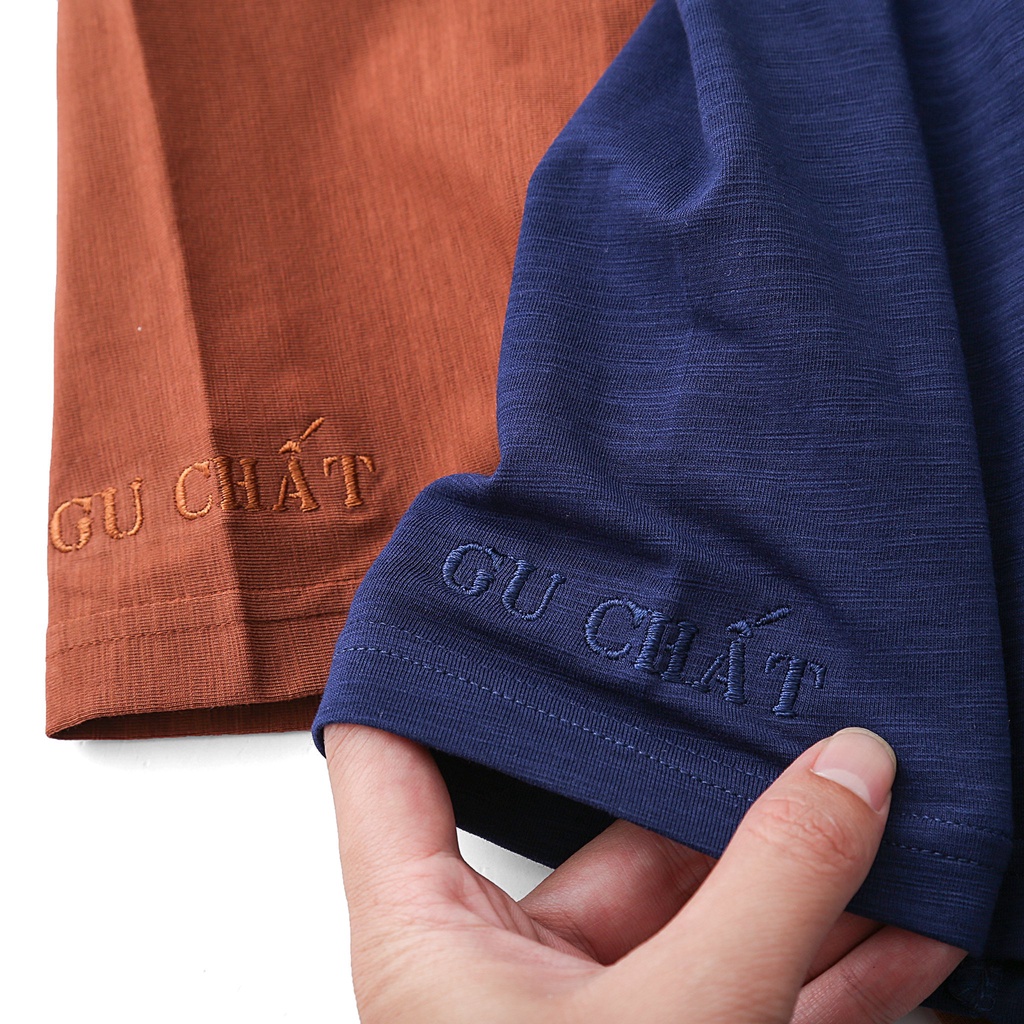 Áo Thun Nam Basic GU CHẤT, Chất Vải Cotton Chuẩn Xịn, Mềm Mại, Thiết Kế Túi Basic - GUTN11