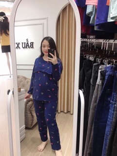 Set váy tăm len màu trắng đen