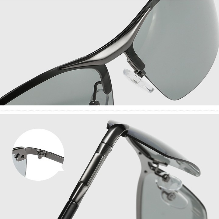 -Hàng nhập khẩu Kính đổi màu gọng kim loại nhẹ, kính polarized phân cực, chống tia UV - Mã số: MK1814 Liên hệ mua hàng  