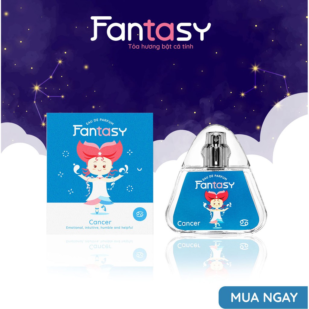 Nước Hoa Fantasy 12 Cung Hoàng Đạo Cự Giải - Cancer 20 ml