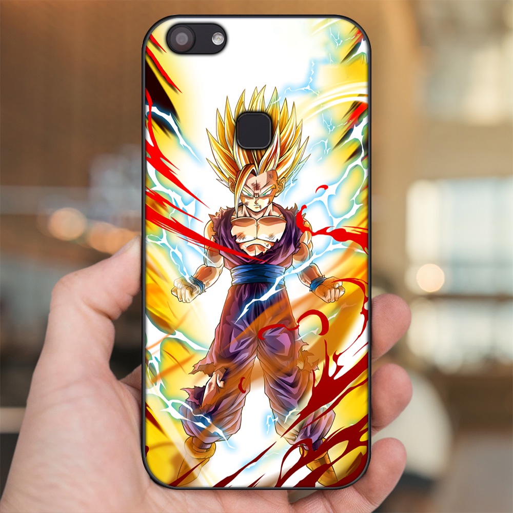 Ốp lưng Vivo V7, V7 Plus viền đen in hình Gohan Dragon Ball