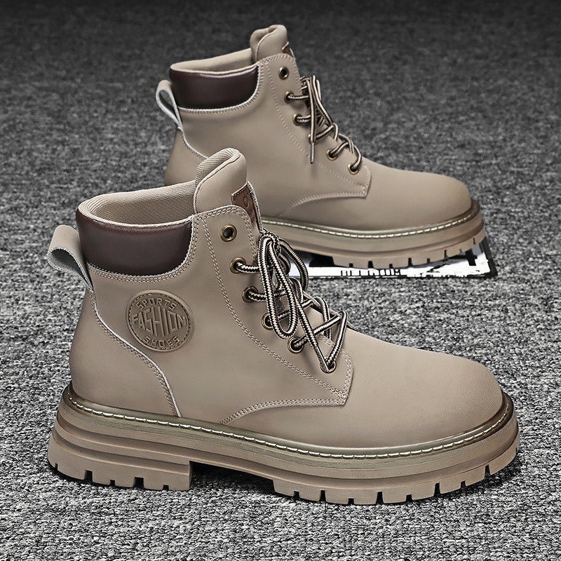 Giày Bốt Martin Da Đế Dày Phong Cách Anh Quốc Thời Trang Mùa Thu 2022 Cho Nam