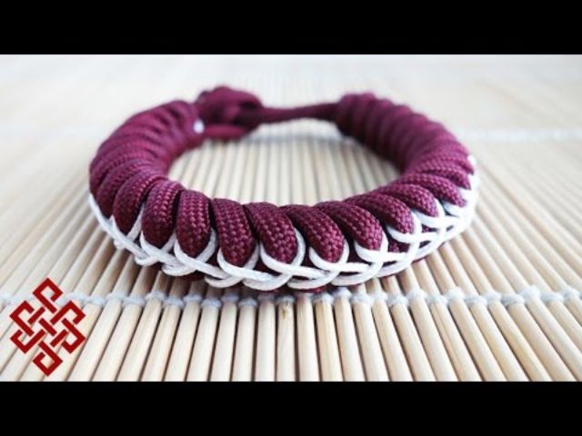 Vòng tay handmade paracord bracelet snake knot