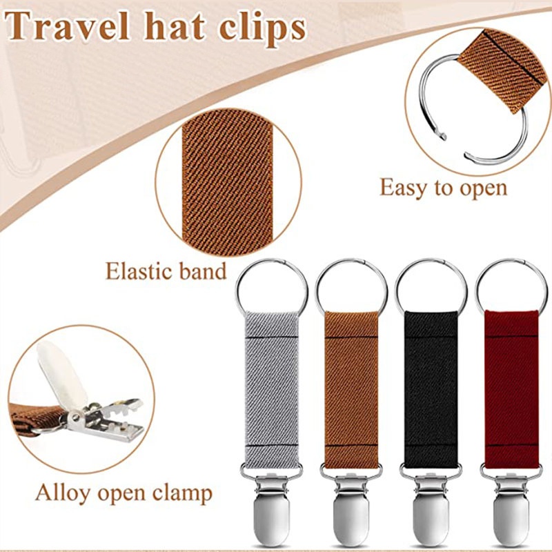 Kẹp Mũ Đa Năng Co Giãn Cố Định Ba Lô / Mũ Lưỡi Trai