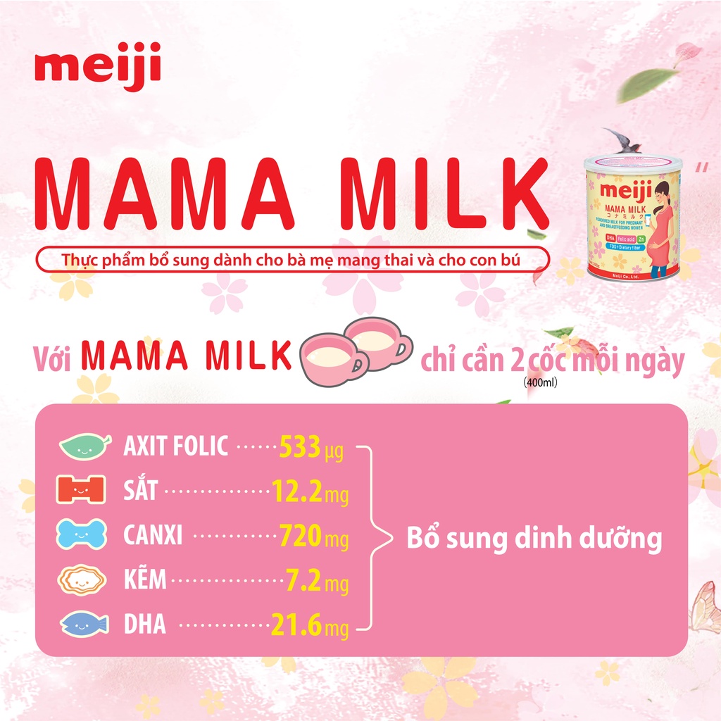 Sữa bột Meiji Mama Milk nhật bản 350g