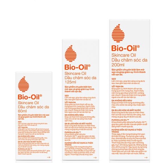 Bio-Oil Giảm rạn da và làm mờ sẹo Chứa thành phần đột phá PurCellin Oil™ chính hãng  - 𝐁𝐢 𝐌𝐚𝐫𝐭