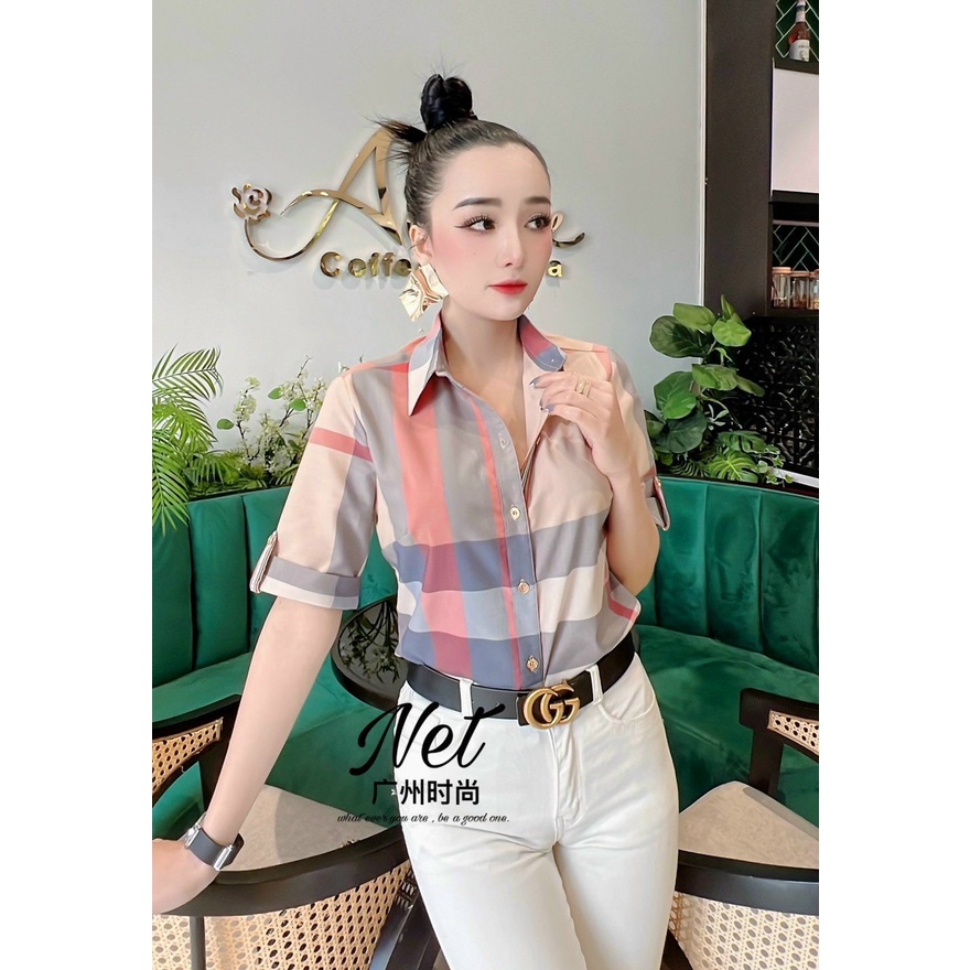 Sơ mi kẻ burberry cao cấp