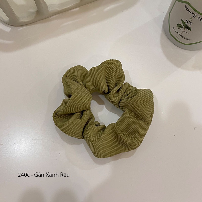 (0240) Scunchies Và Băng Đô Tone Xanh Lá Năng Động Xu Hướng