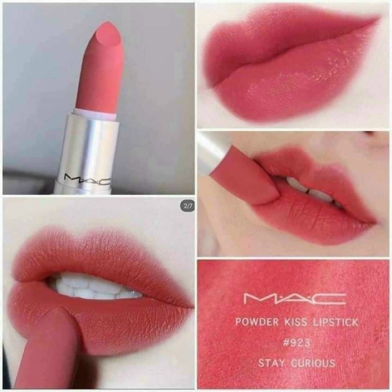 (Date 10/2022) Thanh lý son MAC Powder Kiss màu 923 Stay Curious lỗi chạm như hình