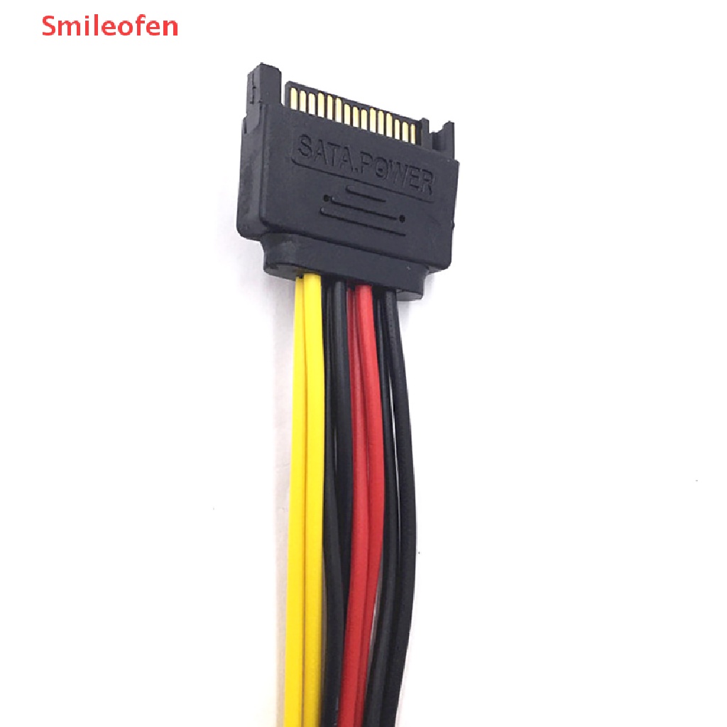 Dây Cáp Mở Rộng Nguồn Ổ Cứng SATA II 15Pin SATA Male Sang 2 Female 15Pin Mới