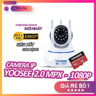 [Bán Sỉ - FreeShip] Camera IP YooSee 2.0mpx 1080P Kèm thẻ nhớ 32gb