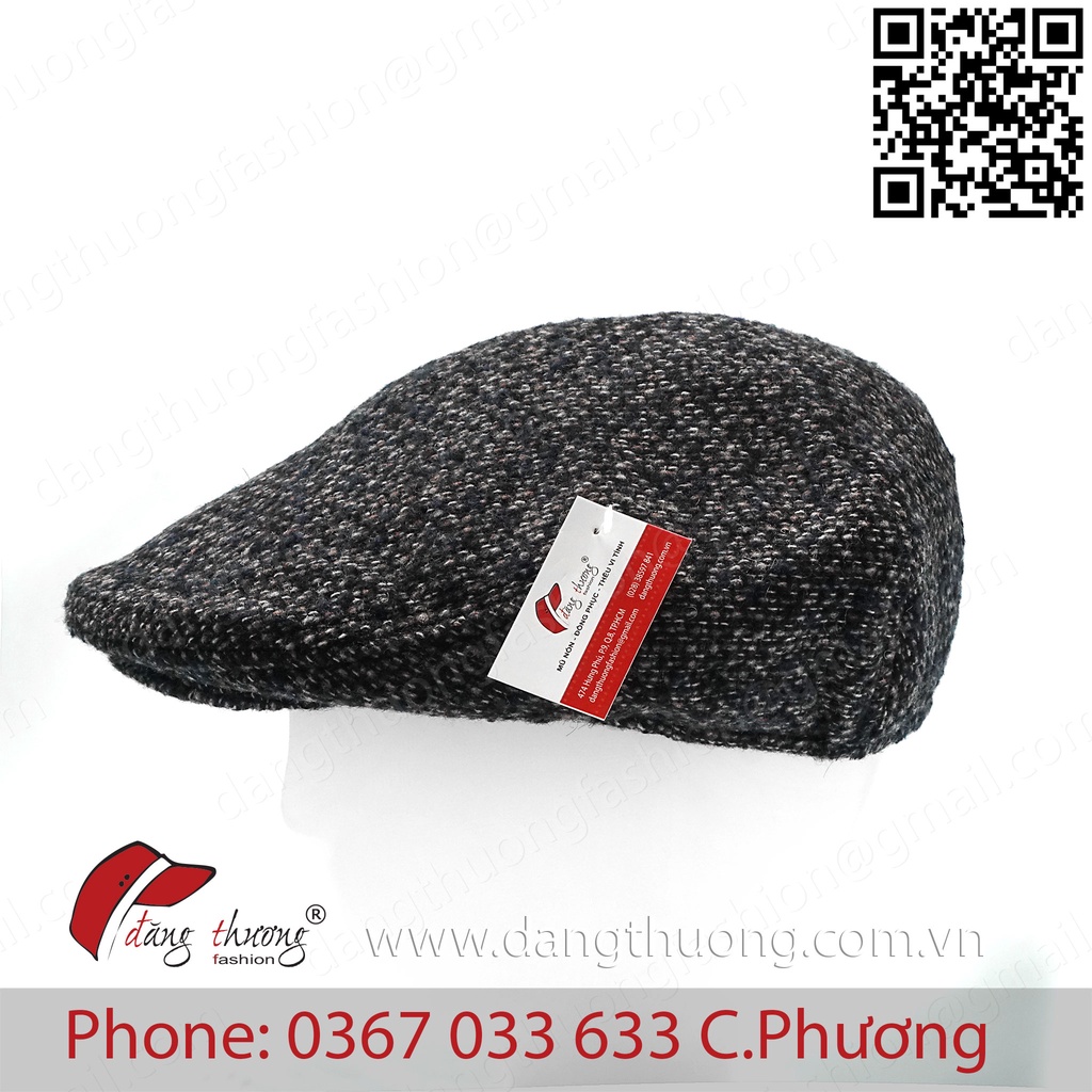 Mũ nón beret trung niên cổ điển chất liệu NỈ DẠ DÀY