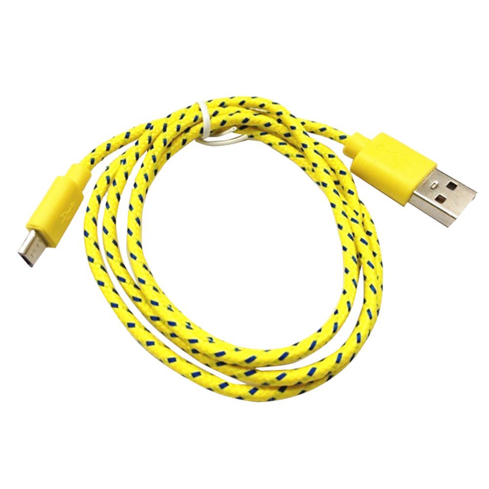 1M Micro USB Data Sync Charger Cable Braided Cord for Galaxy Android Phone