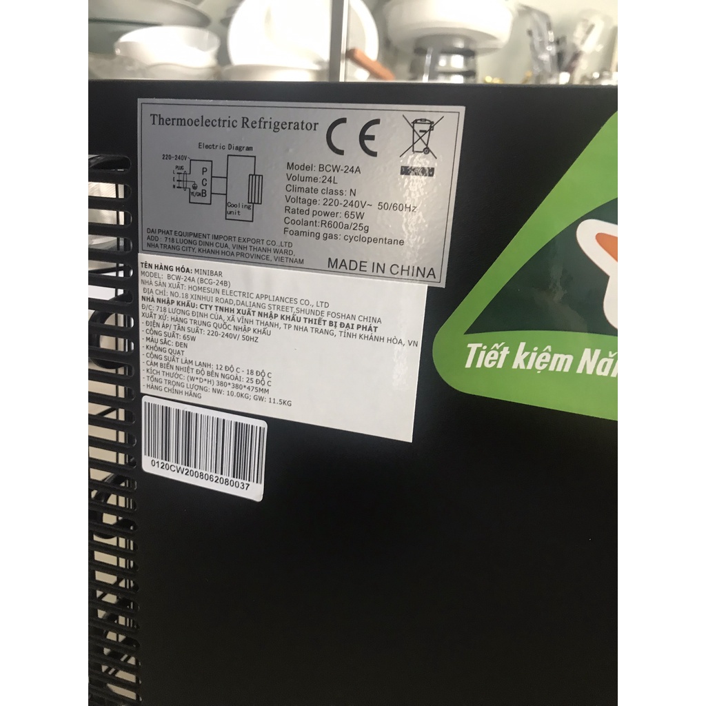 TỦ MÁT MINIBAR HOMESUN BCG-24B - TỦ ĐỰNG MỸ PHẨM - SẢN PHẨM CHÍNH HÃNG