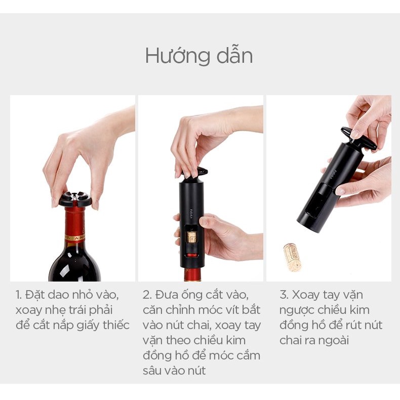 Dụng cụ khui rượu vang FASOLA FSLSH-220